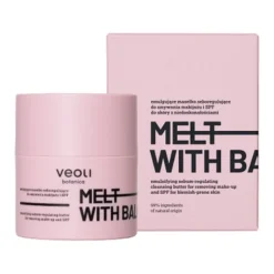 Veoli Botanica Melt With Balance, emulgujące masełko seboregulujące do demakijażu skóry z niedoskonałościami, 40 g