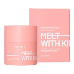 Veoli Botanica, Melt With Kindness, emulgujące masełko łagodzące do zmywania makijażu i SPF do skóry naczyniowej, 40 g