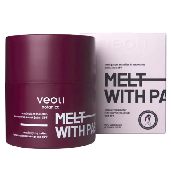 Veoli Botanica, MELT WITH PASSION, emulgujące masełko do zmywania makijażu i SPF, 40 g
