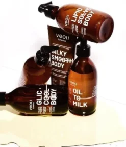 Veoli Botanica Oil To Milk, olejek myjący z ekstraktem z imbiru i witaminą E, 290 ml