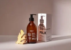 Veoli Botanica Oil To Milk, olejek myjący z ekstraktem z imbiru i witaminą E, 290 ml