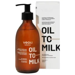 Veoli Botanica Oil To Milk, olejek myjący z ekstraktem z imbiru i witaminą E, 290 ml