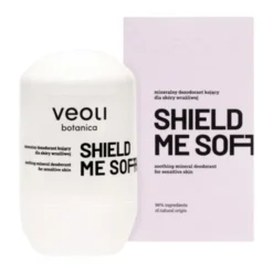 Veoli Botanica Shield Me Softly, łagodzący mineralny dezodorant dla skóry wrażliwej, 50 ml
