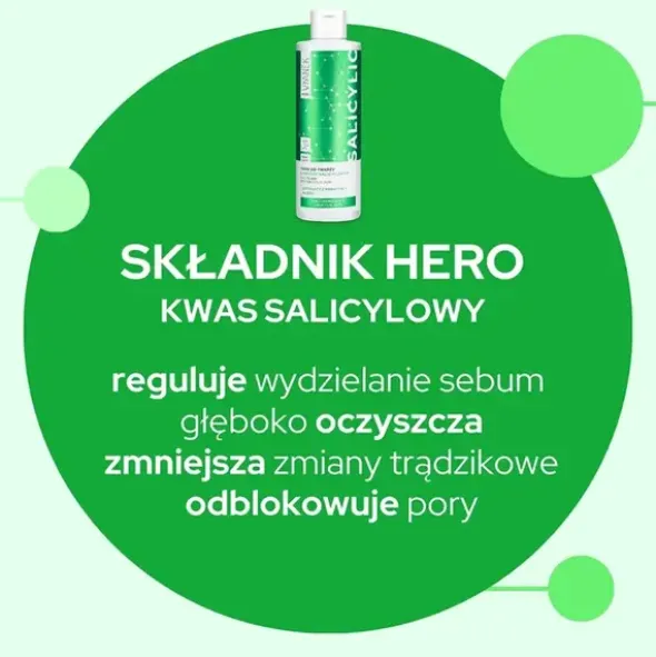 Vianek Hero, tonik do twarzy z kwasem salicylowym, 200 ml