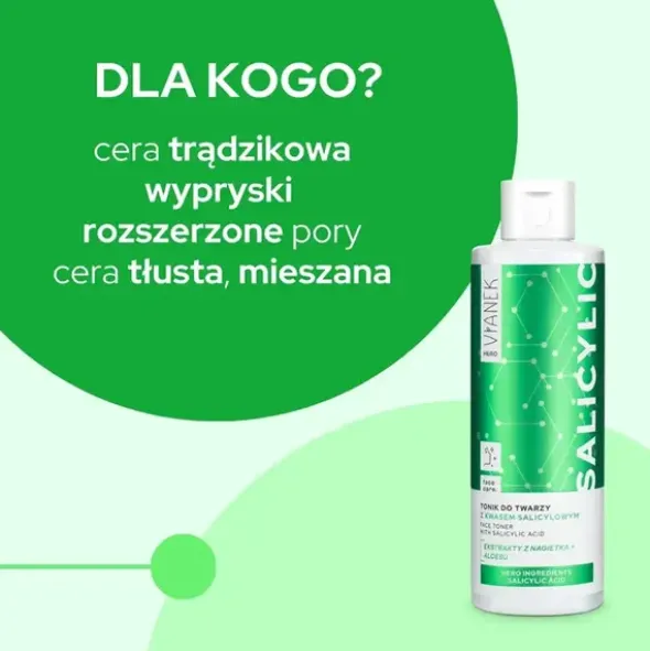 Vianek Hero, tonik do twarzy z kwasem salicylowym, 200 ml