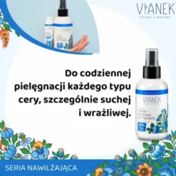 Vianek, nawilżający tonik-mgiełka do twarzy, 150 ml