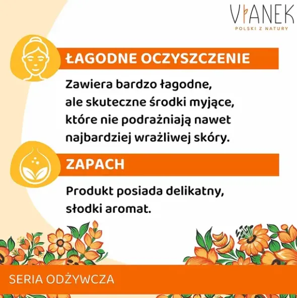 Vianek, odżywczy żel myjący do twarzy, 150 ml