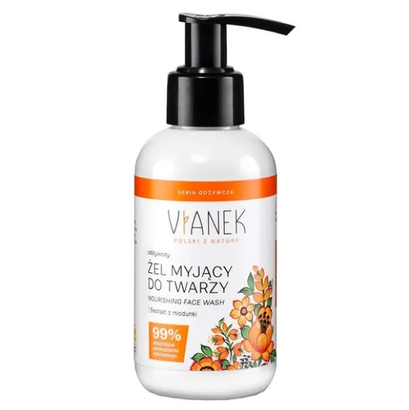 Vianek, odżywczy żel myjący do twarzy, 150 ml