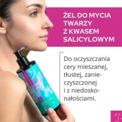 Vianek, prebiotyczny żel do mycia twarzy z kwasem salicylowym, 300 ml