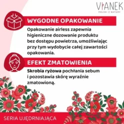Vianek, przeciwzmarszczkowy krem do twarzy na dzień, cera tłusta, 50 ml