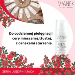 Vianek, przeciwzmarszczkowy krem do twarzy na dzień, cera tłusta, 50 ml