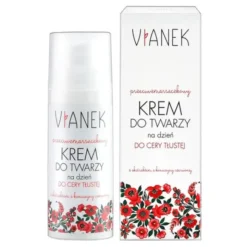 Vianek, przeciwzmarszczkowy krem do twarzy na dzień, cera tłusta, 50 ml