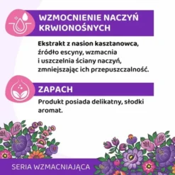 Vianek, wzmacniający krem do twarzy na noc do cery naczynkowej, 50 ml