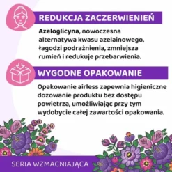 Vianek, wzmacniający krem do twarzy na noc do cery naczynkowej, 50 ml