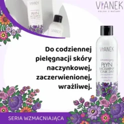 Vianek, wzmacniający płyn micelarny i tonik 2w1, 200 ml