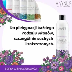 Vianek, wzmacniający szampon do włosów osłabionych i zniszczonych, 300 ml