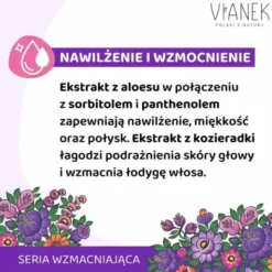 Vianek, wzmacniający szampon do włosów osłabionych i zniszczonych, 300 ml