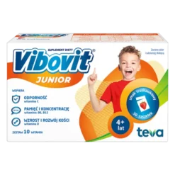 Vibovit Junior, proszek w saszetkach o smaku truskawkowym, 2 g, 30 szt.
