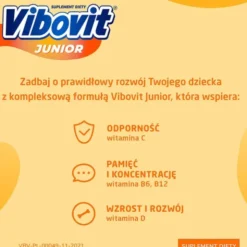 Vibovit Junior, proszek w saszetkach, smak pomarańczowy, 30 szt.