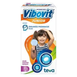 Vibovit Junior, tabletki do ssania o smaku owoców leśnych, od 4 lat, 30 szt.