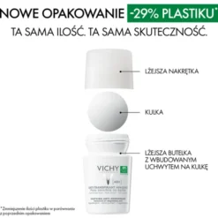 Vichy, antyperspirant w kulce do skóry wrażliwej lub po depilacji, 50 ml