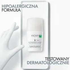 Vichy, antyperspirant w kulce do skóry wrażliwej lub po depilacji, 50 ml