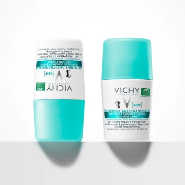 Vichy, antyperspirant w kulce 48h, przeciw śladom na ubraniach, 50 ml