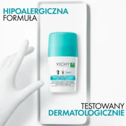 Vichy, antyperspirant w kulce 48h, przeciw śladom na ubraniach, 50 ml