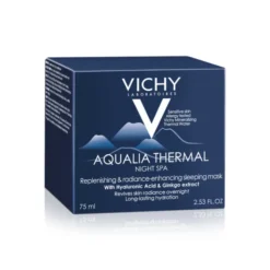 Vichy Aqualia Thermal Spa, nawilżający i regenerujący żel-krem przeciw objawom zmęczenia na noc, 75 ml