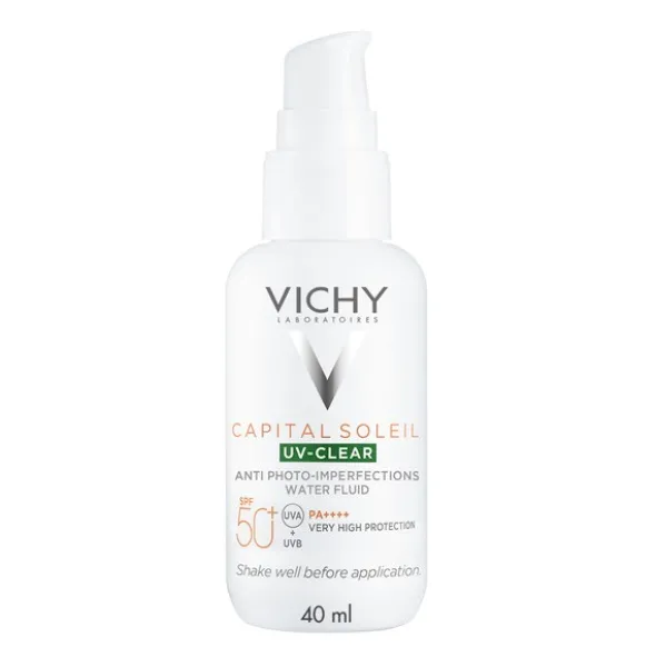 Vichy Capital Soleil, fluid przeciw niedoskonałościom, SPF 50+, 40 ml