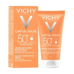 Vichy Capital Soleil, krem aksamitny do twarzy SPF 50+, 50 ml