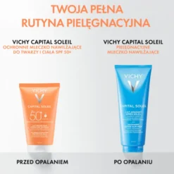 Vichy Capital Soleil, mleczko ochronne SPF50+ do twarzy i ciała, 150 ml