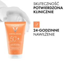 Vichy Capital Soleil, mleczko ochronne SPF50+ do twarzy i ciała, 150 ml