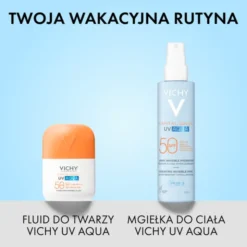 Vichy Capital Soleil UV-Aqua, spray ochronny SPF50 do twarzy i ciała, 200 ml