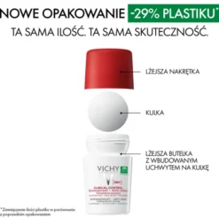Vichy Clinical Control 96 h, dezodorant dla kobiet, roll-on, 50 ml