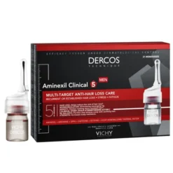 Vichy Dercos Aminexil Clinical 5, kuracja przeciw wypadaniu włosów dla mężczyzn, 6 ml, 21 ampułek