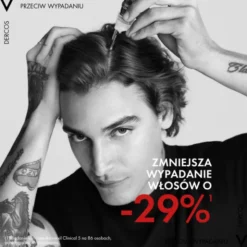 Vichy Dercos Aminexil Clinical 5, kuracja przeciw wypadaniu włosów dla mężczyzn, 6 ml, 21 ampułek
