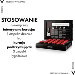 Vichy Dercos Aminexil Clinical 5, kuracja przeciw wypadaniu włosów dla mężczyzn, 6 ml, 21 ampułek