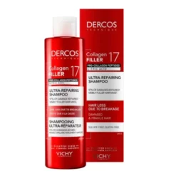 Vichy Dercos, Collagen 17 Filler, szampon ultra-regenerujący, 200 ml