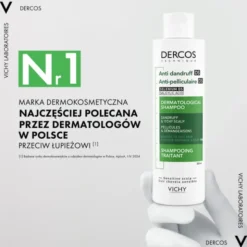 Vichy Dercos DS, szampon przeciwłupieżowy, włosy normalne i przetłuszczające się, 200 ml