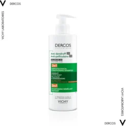 Vichy Dercos DS, szampon przeciwłupieżowy z odżywką 2w1, 390 ml