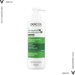 Vichy Dercos DS, szampon przeciwłupieżowy, włosy normalne i przetłuszczające się, 390 ml