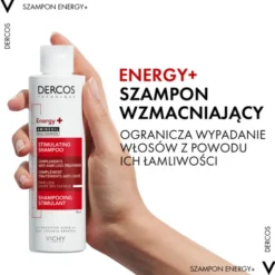 Vichy Dercos Energy+, szampon wzmacniający, 200 ml