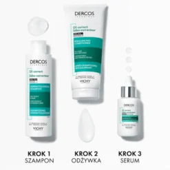 Vichy Dercos Oil Correct, Szampon Normalizujący Sebum, 200ml