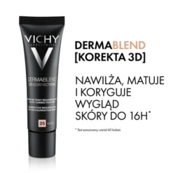 Vichy Dermablend 3D, podkład wyrównujący powierzchnię skóry, 25 Nude, 30 ml