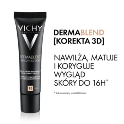 Vichy Dermablend 3D, podkład wyrównujący powierzchnię skóry, 15 Opal, 30 ml