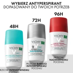 Vichy, 48-godzinny intensywny antyperspirant, 50 ml