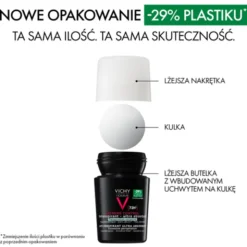 Vichy Homme, antyperspirant 72h, roll-on, 50 ml