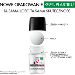 Vichy Homme, antyperspirant w kulce przeciw śladom na ubraniach, 48h, 50 ml