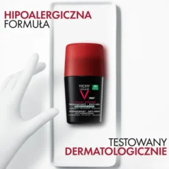 Vichy Homme Clinical Control 96 h, dezodorant dla mężczyzn, roll-on, 50 ml